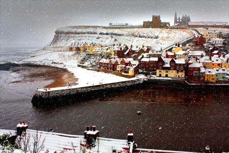 Whitby Snowing