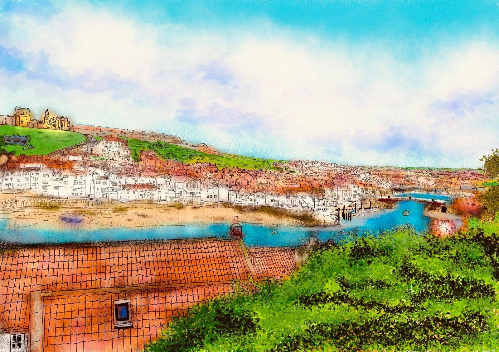 Whitby, panoramic view