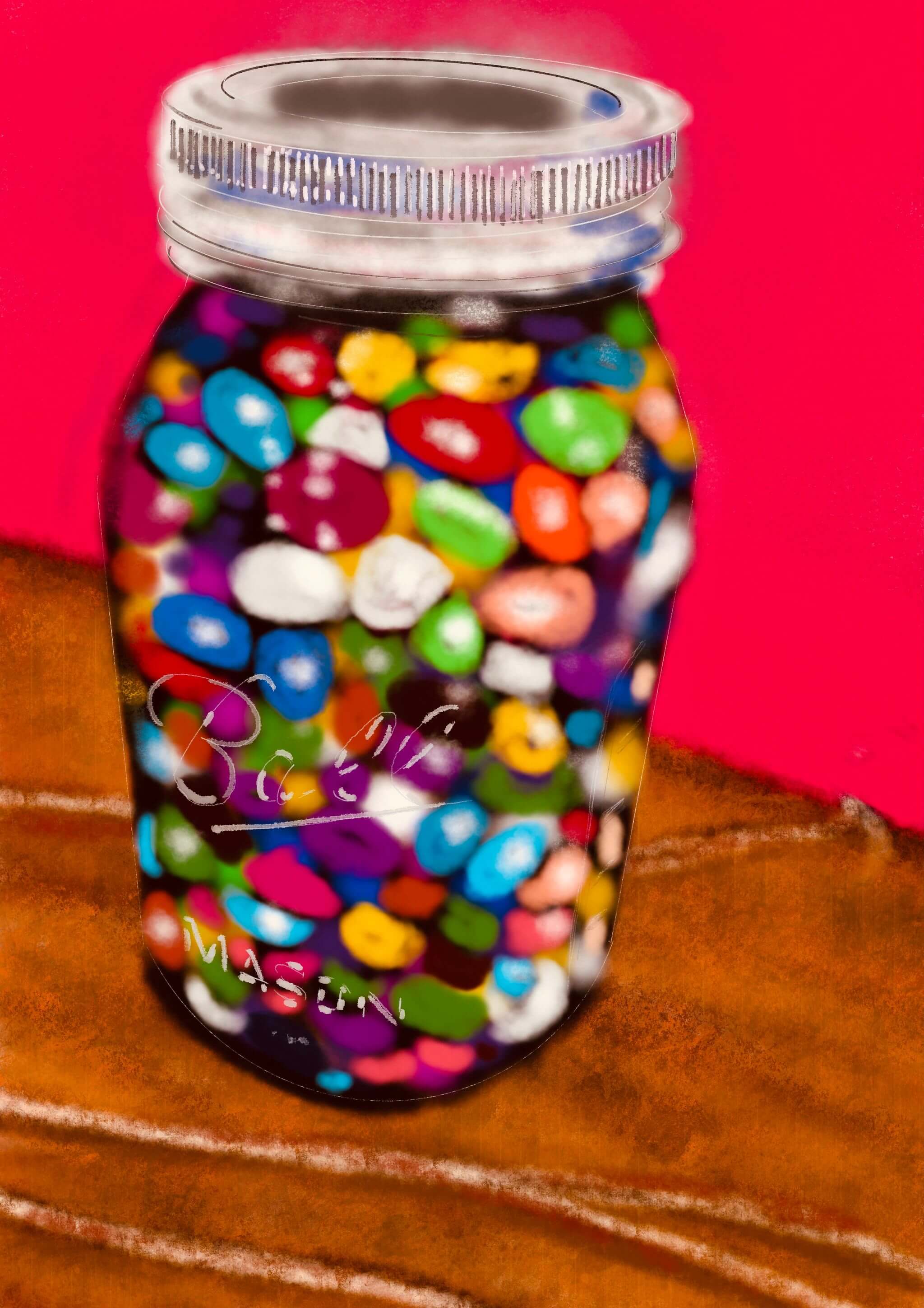 Jellybeans in Jar