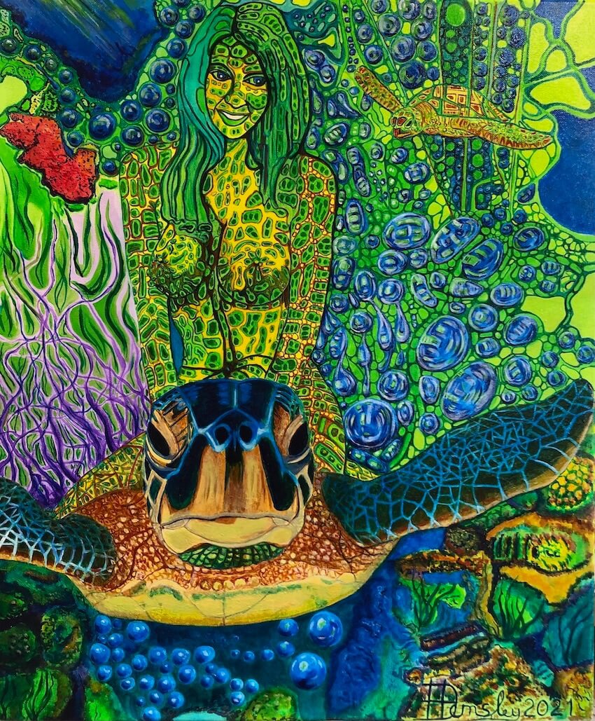 ‘MY FRIEND THE GREEN BACKED TURTLE’