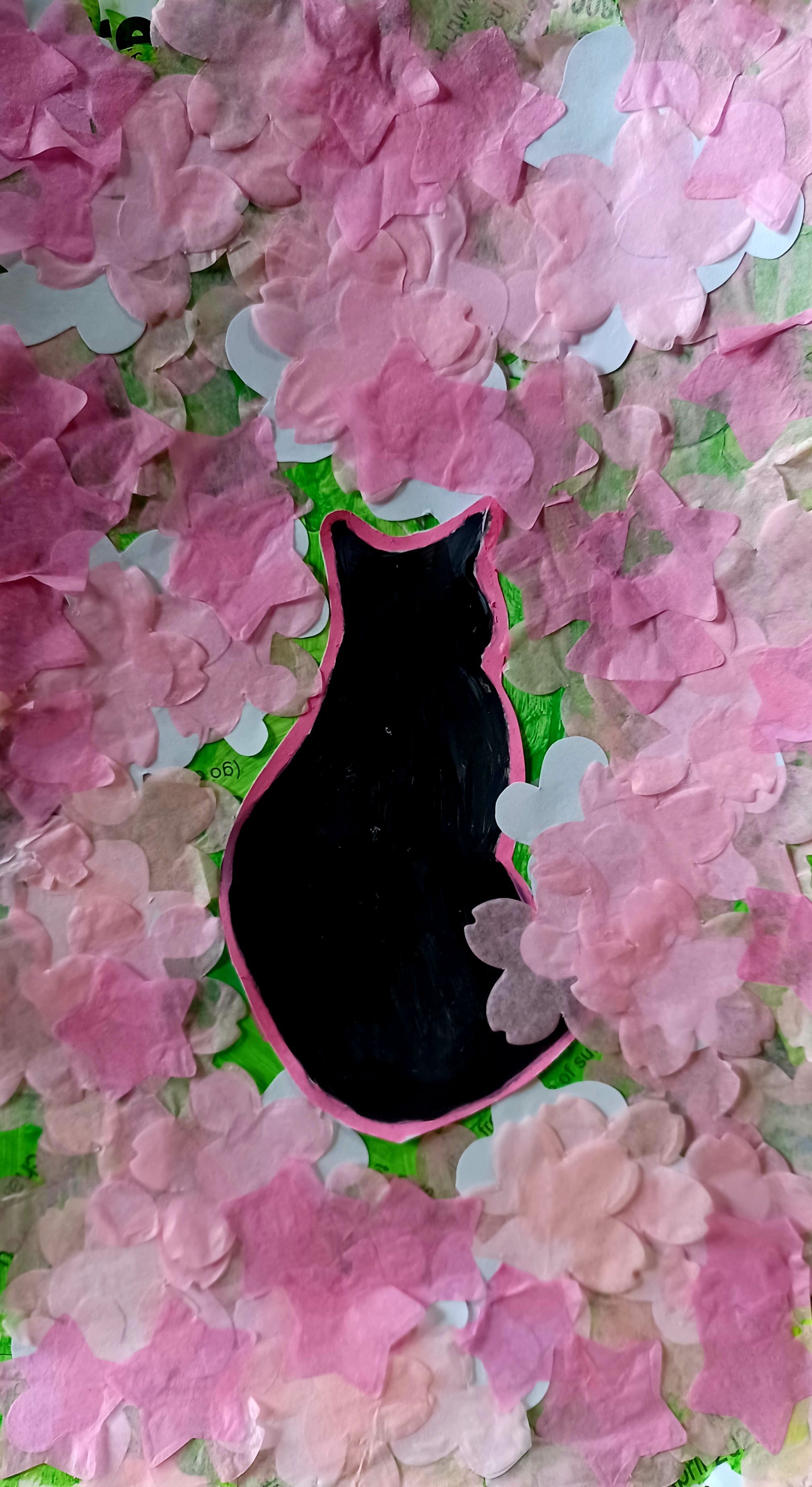 Cat among the Blossoms!