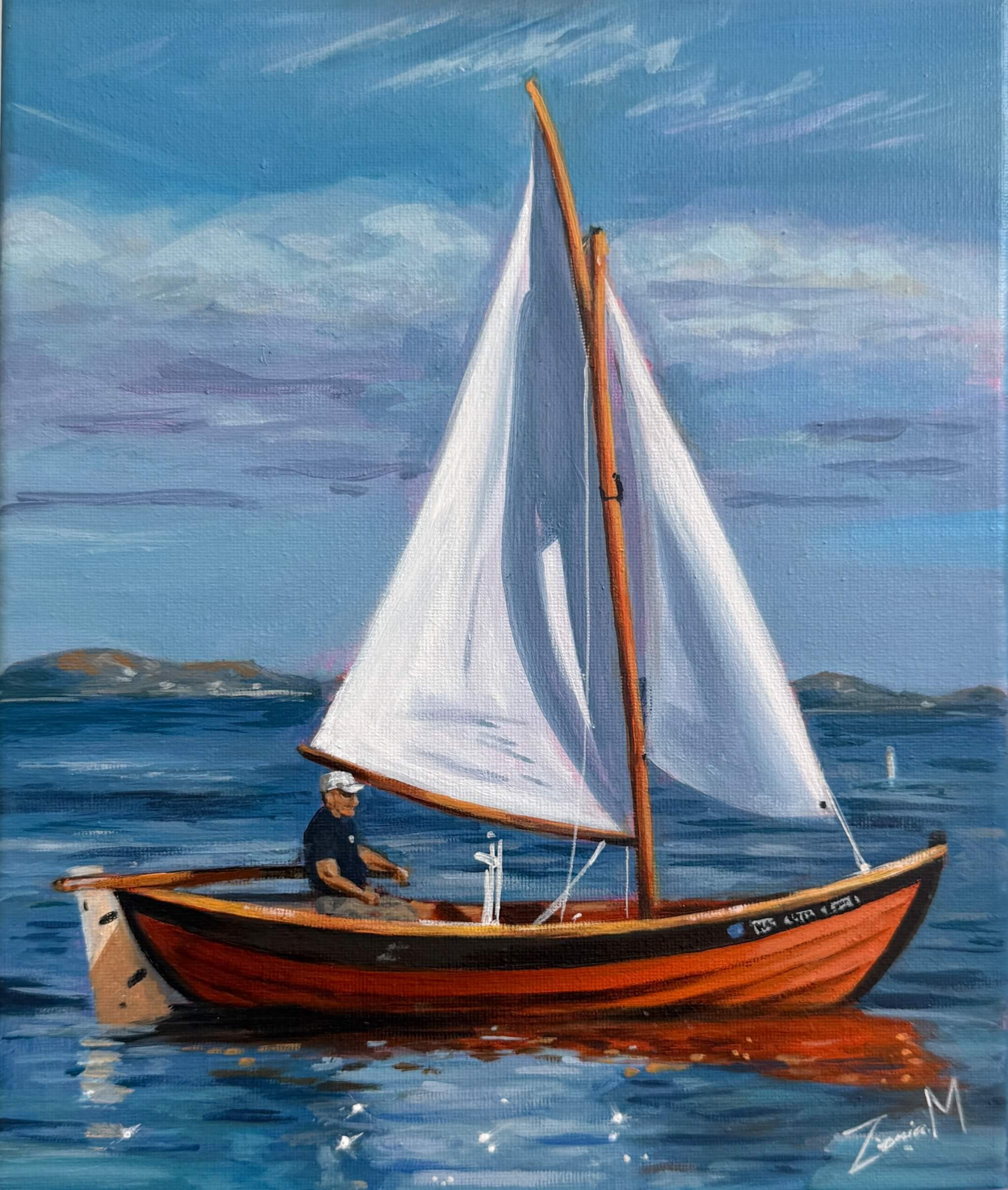 Sailing into the distance