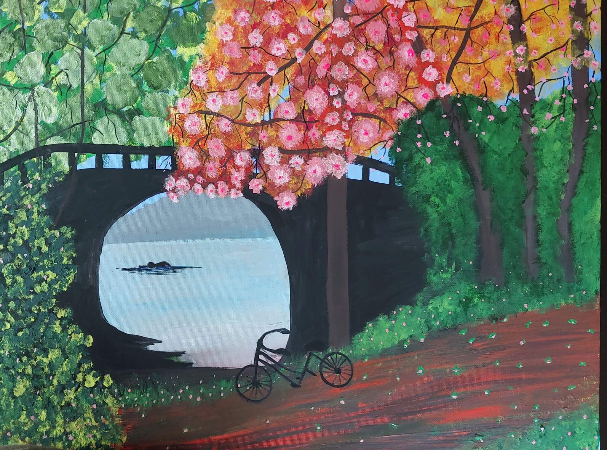 A bicycle ride and a swim