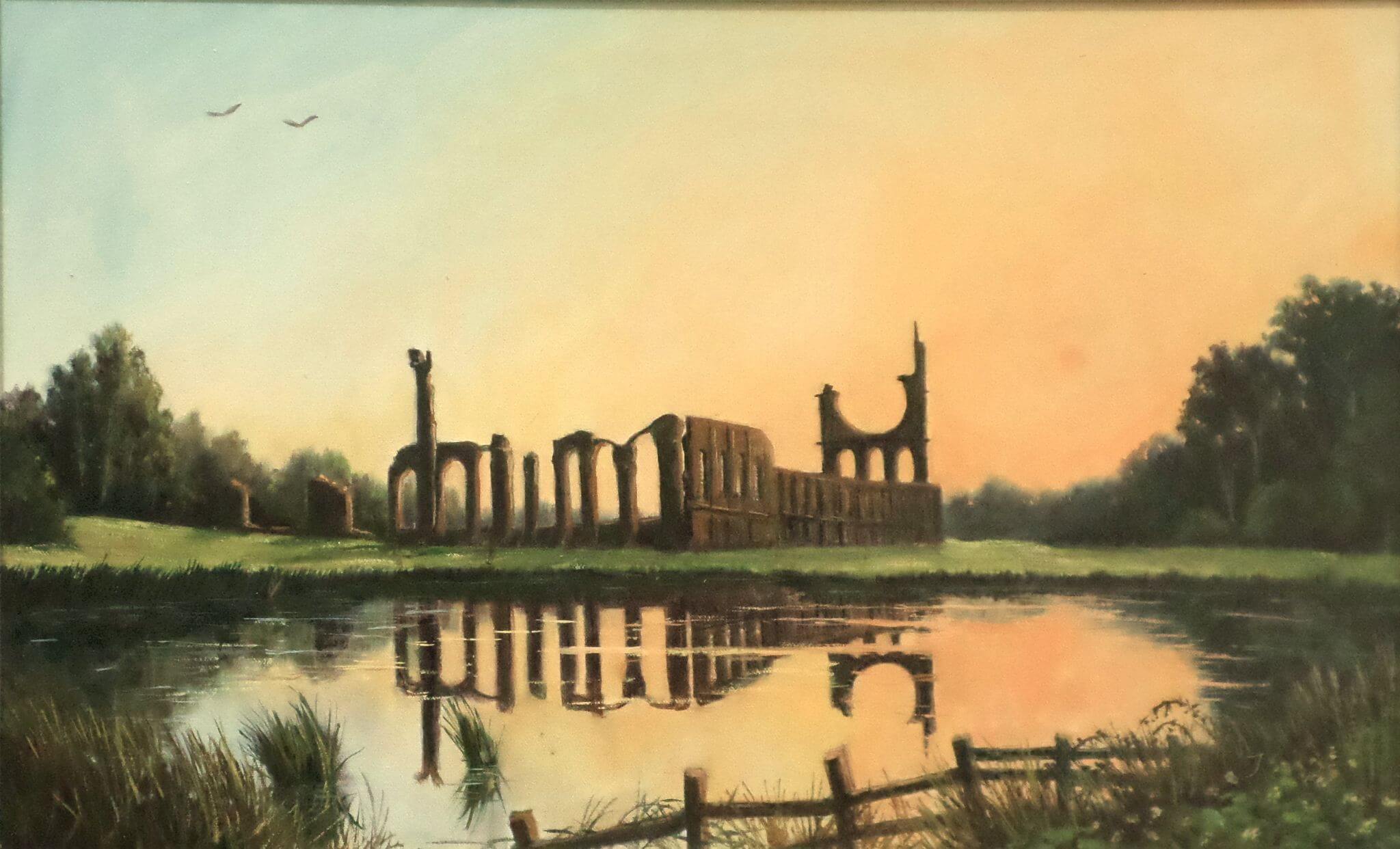 Byland Abbey at Sunset