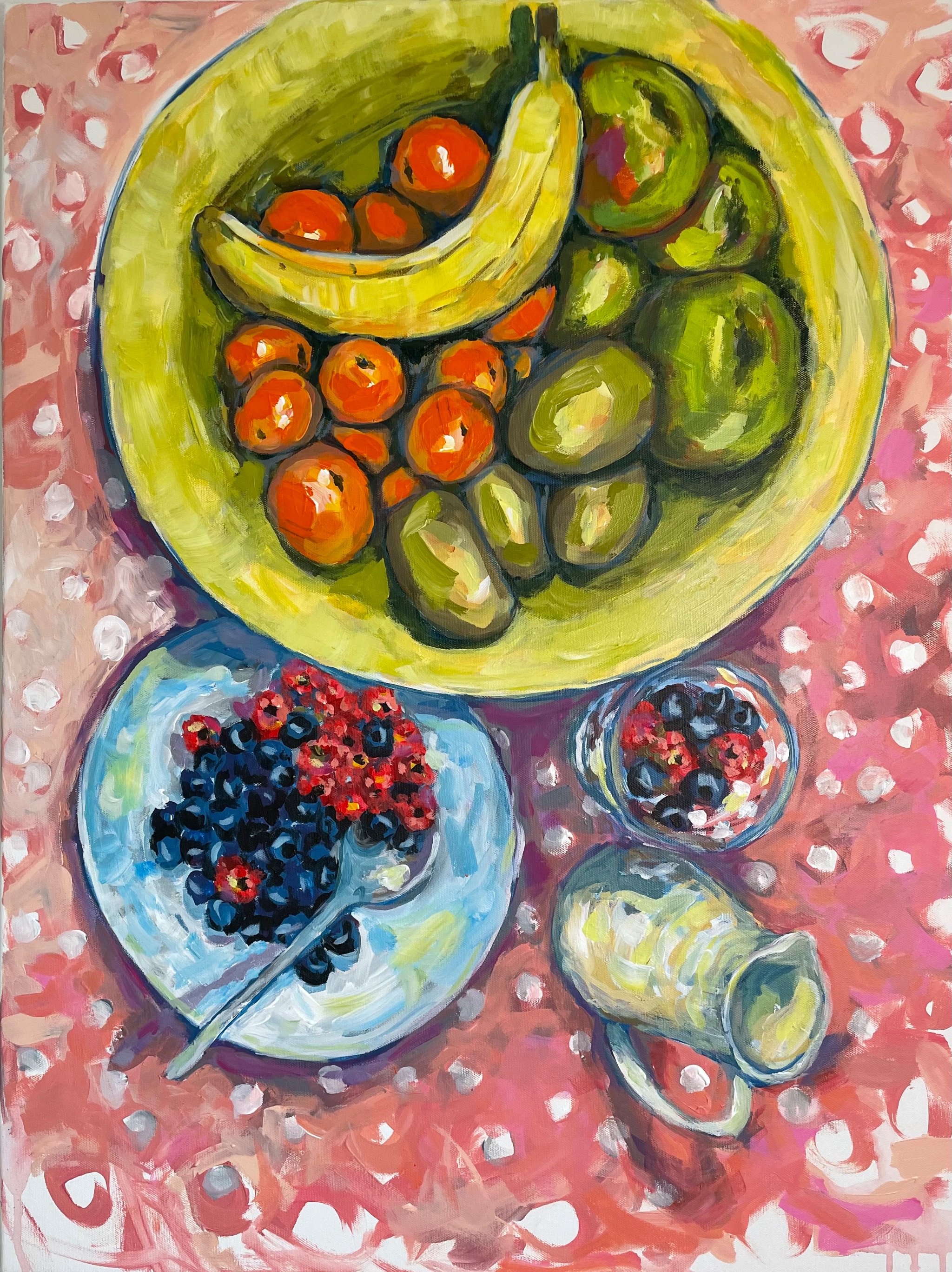Still life with polka dots
