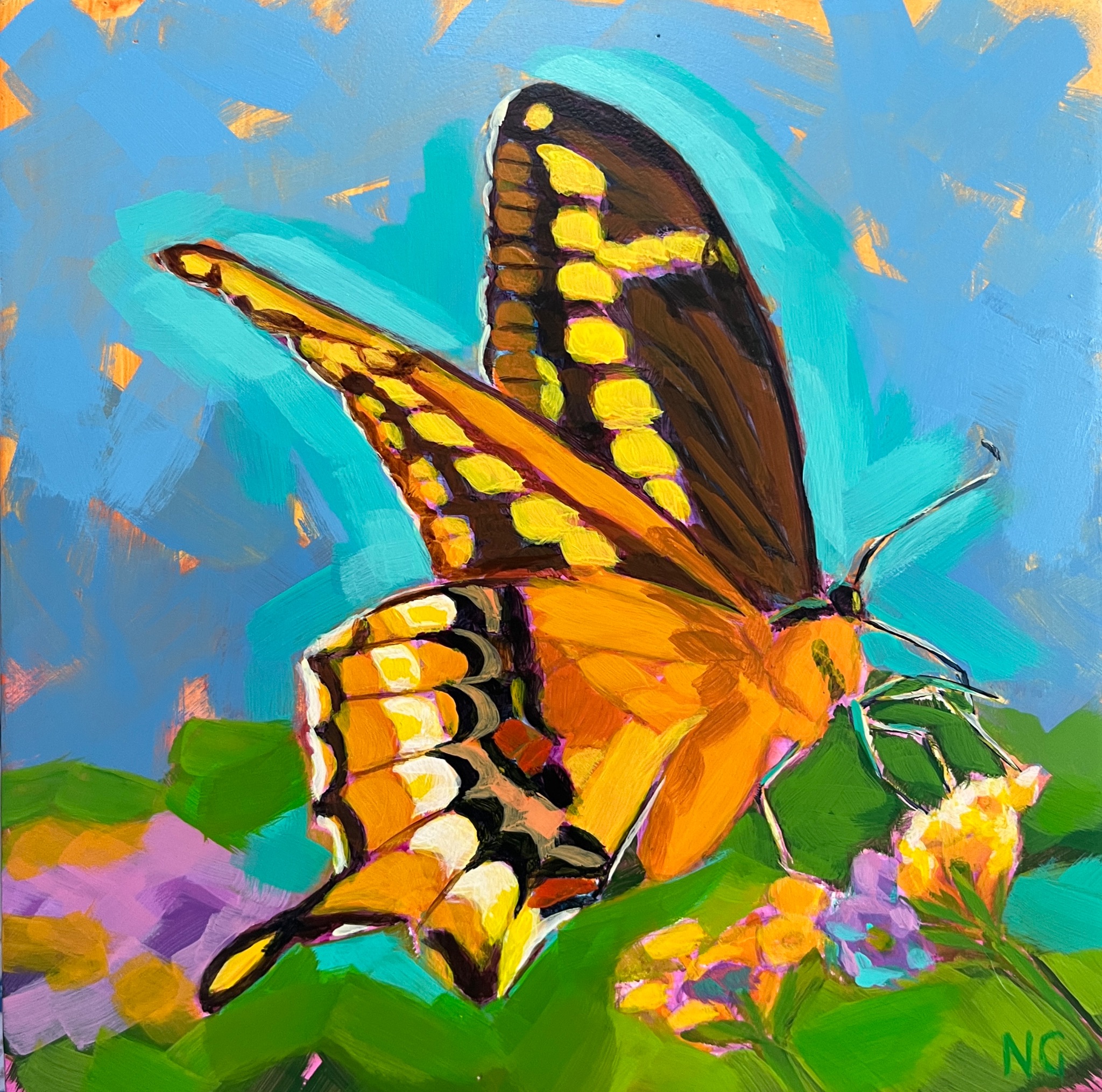 Western Tiger Swallowtail Yellow Butterfly