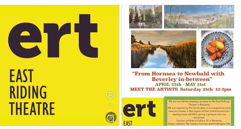 Art collaboration of myself and Sharon Lomax and you can meet us  April 12 – 2