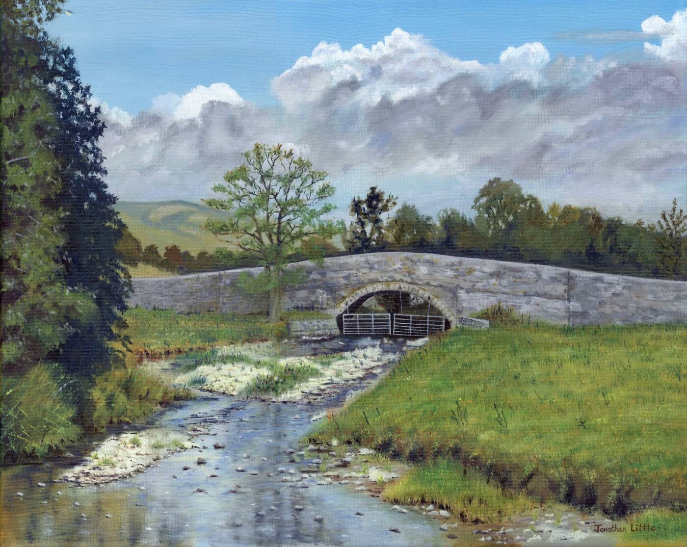 River Aire at Newfield Bridge near Airton
