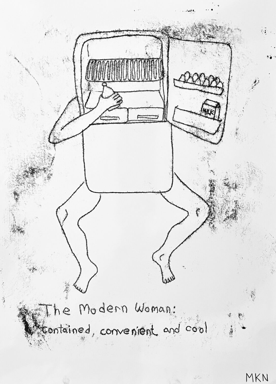 Femme Réfrigérateur