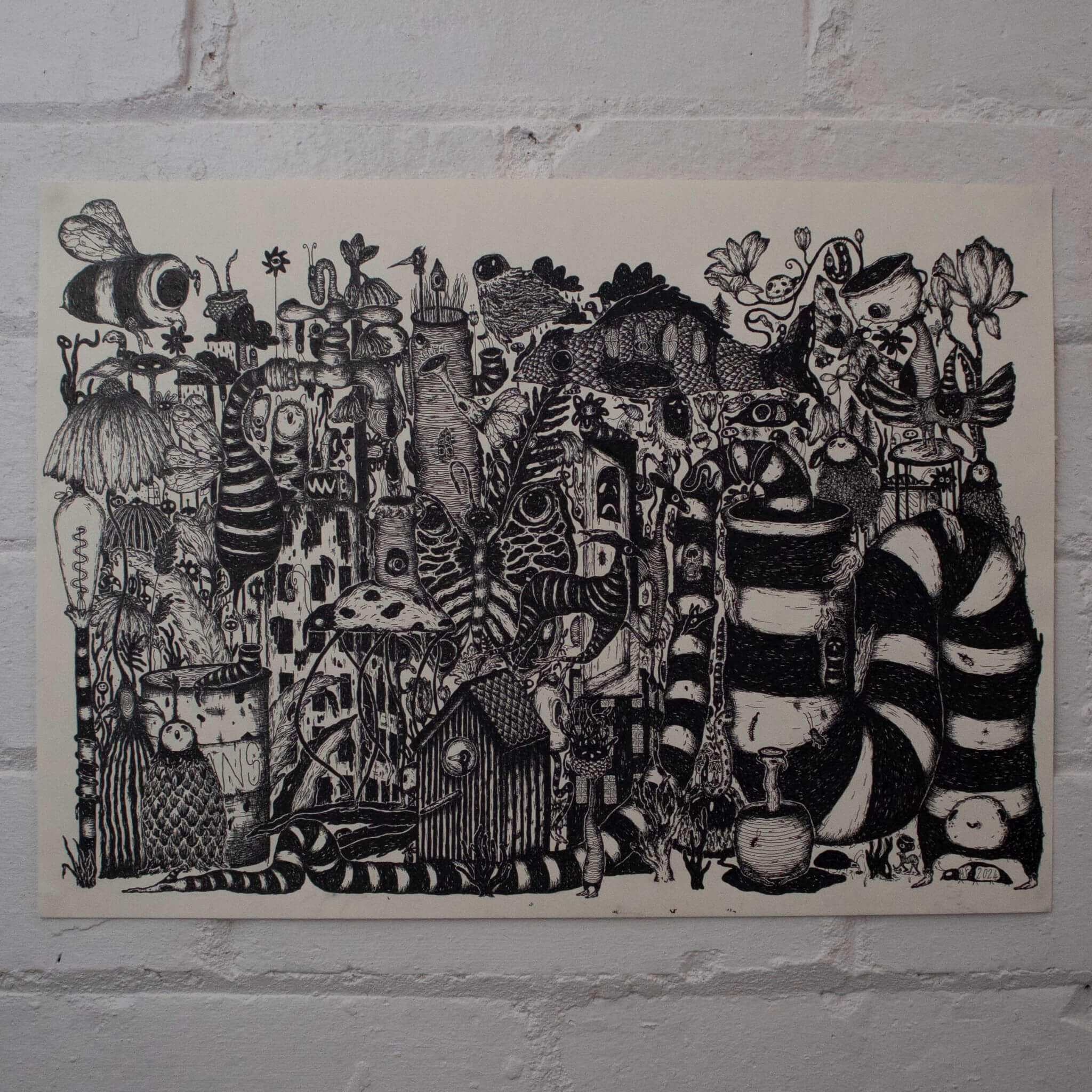 ‘..Biz Wiz..’ – Original Pen Drawing